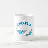 Angel Pet tekent in blauw Koffiemok (Center)