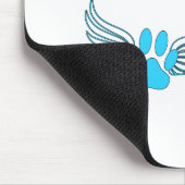 Angel Pet tekent in blauw Muismat (Hoek)