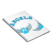 Angel Pet tekent in blauw Notitieboek (Rechterzijde)