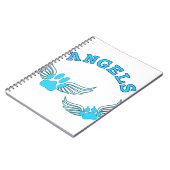 Angel Pet tekent in blauw Notitieboek (Linkerzijde)