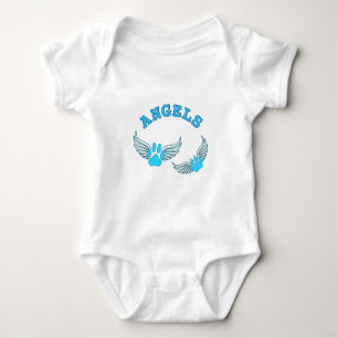 Angel Pet tekent in blauw Romper