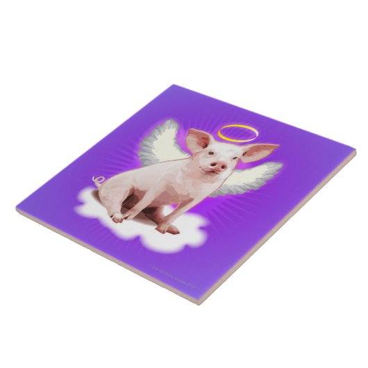 Angel Pig Tegeltje (Zijkant)