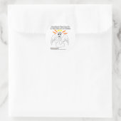 Angel Pinhead Ronde Sticker (Tas)