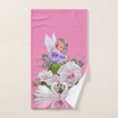 Angel Pink Geef nooit badkamerhanddoeksets op Bad Handdoek (Handdoek)