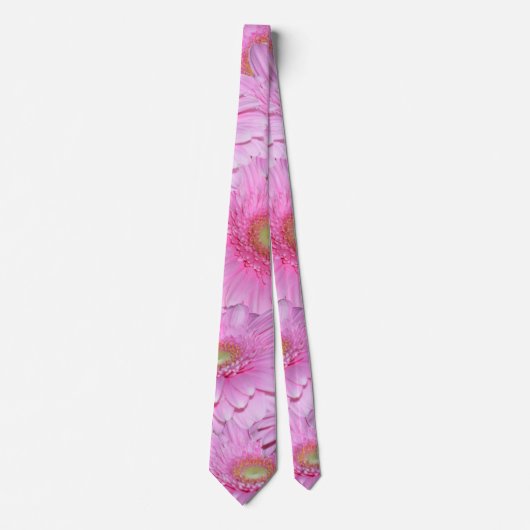 Angel Pink Gerbera Flowers, Stropdas (Voorkant)