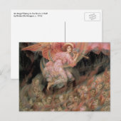 Angel Pipetteer naar Souls in Hell door Evelyn De  Briefkaart (Voorkant / Achterkant)