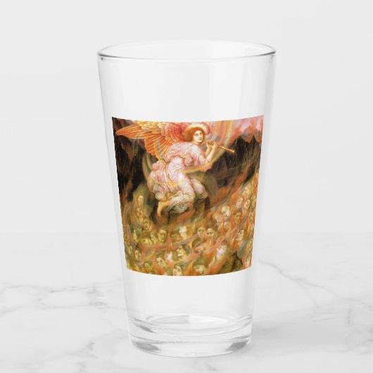 Angel Pipetteren naar de zielen in de hel Glas (Voorkant)