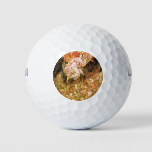 Angel Pipetteren naar de zielen in de hel Golfballen (Voorkant)
