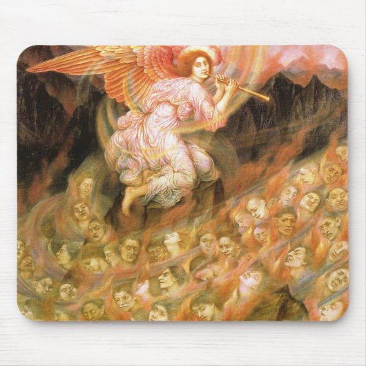 Angel Pipetteren naar de zielen in de hel Muismat (Voorkant)