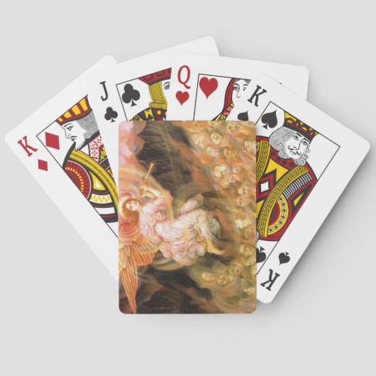 Angel Pipetteren naar de zielen in de hel Pokerkaarten (Achterkant)