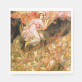 Angel Pipetteren naar de zielen in de hel Servet