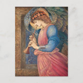 Angel Playing a Flageolet by Edward Burne-Jones Feestdagenkaart (Voorkant)