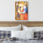 Angel Playing a Flageolet (door Edward Burne-Jones Canvas Afdruk (Insitu (Slaapkamer))