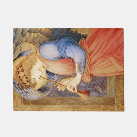 Angel Playing a Flageolet (door Edward Burne-Jones Deurmat (Voorkant)