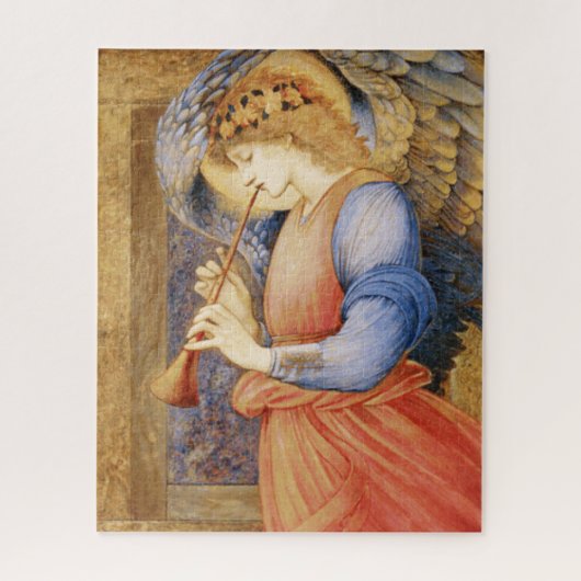 Angel Playing a Flageolet (door Edward Burne-Jones Legpuzzel (Verticaal)