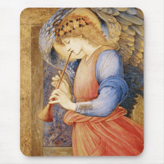 Angel Playing a Flageolet (door Edward Burne-Jones Muismat (Voorkant)
