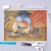 Angel Playing a Flageolet (door Edward Burne-Jones Tissuepapier (Craft)