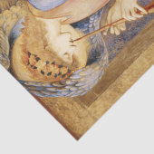 Angel Playing a Flageolet (door Edward Burne-Jones Tissuepapier (Detail)