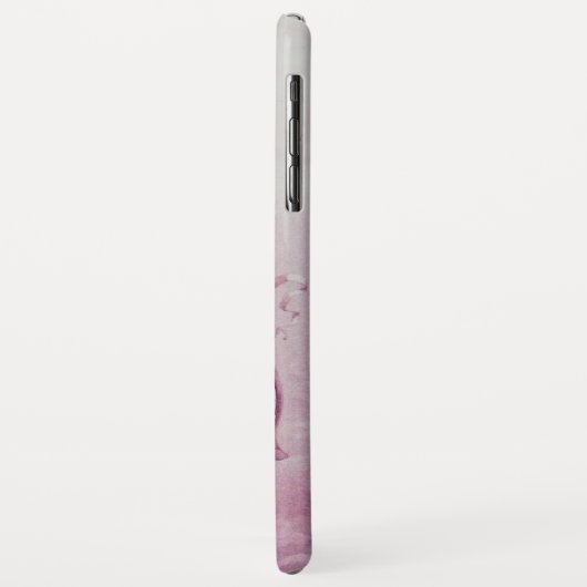 ANGEL PLAYING LYRA OVER DE CLOUDS roze monogram Case-Mate iPhone Case (Achterkant/links)