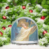 Angel Playing Music On A Harp Sneeuwbol (Kerstmis)