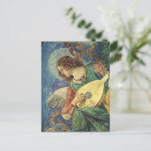 ANGEL PLAYLUTE, perkament Briefkaart (Staand voorkant)