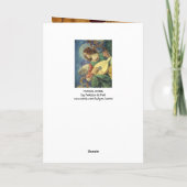 ANGEL PLAYLUTE, perkament Feestdagen Kaart (Achterkant)