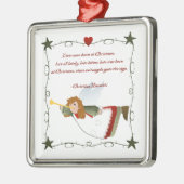 Angel Poem-kerstversiering Metalen Ornament (Links)