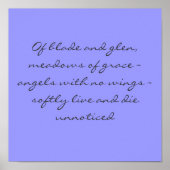 Angel Poem Poster (Voorkant)