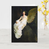 Angel, populair schilderij van Albert H. Thayer Kaart (Gele Bloem)