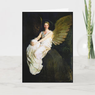 Angel, populair schilderij van Albert H. Thayer Kaart