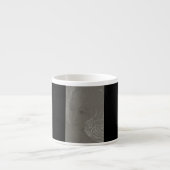 Angel Portret op zwarte espresso-mok Espresso Kop (Voorkant)