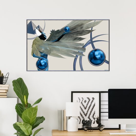 Angel Poster (Thuiskantoor)