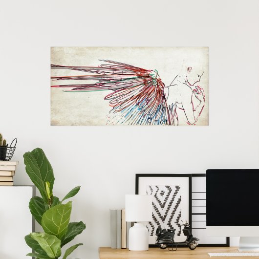 Angel Poster (Thuiskantoor)