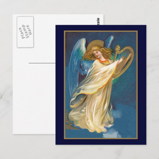 Angel Pplay Harp Briefkaart (Voorkant / Achterkant)