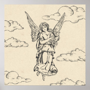 Angel Pplay Harp Poster