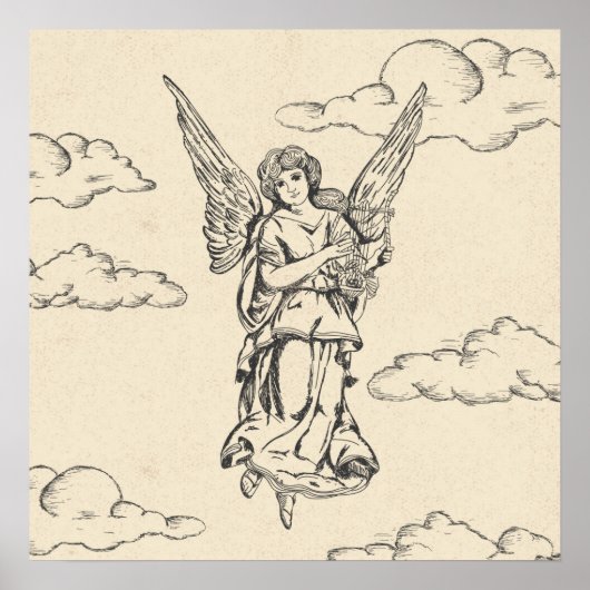 Angel Pplay Harp Poster (Voorkant)