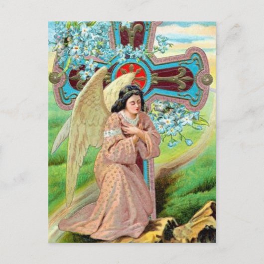 Angel Prayer Briefkaart (Voorkant)