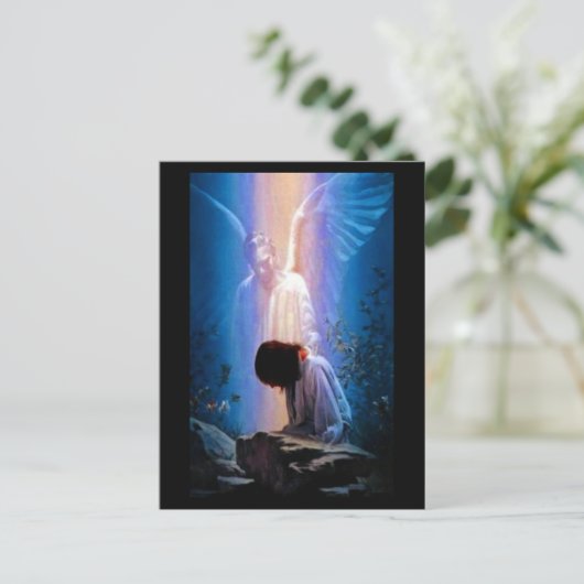 Angel Prayer Briefkaart (Staand voorkant)