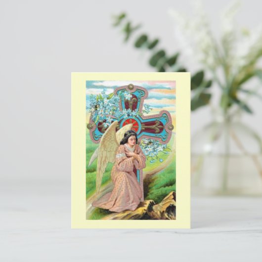 Angel Prayer Briefkaart (Staand voorkant)