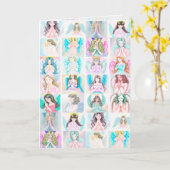 Angel Prayers Greeting/Note Kaart (Gele Bloem)