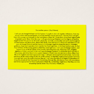 Angel Prayers Visitekaartje