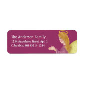 Angel Praying d1b Return Address Labels (Voorkant)