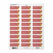 Angel Praying d3b Return Address Labels (Full Sheet)