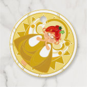 Angel Praying Gift Label (Voorkant)