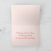 Angel Pre-Raphaelite kerstKaart Feestdagen Kaart (Binnen)