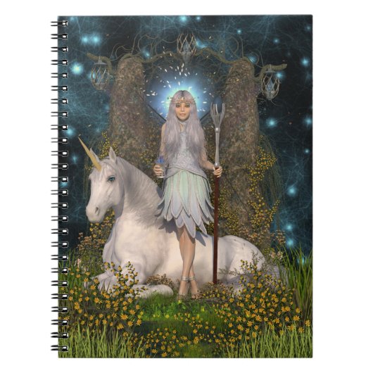 Angel Princess & Unicorn Notitieboek (Voorkant)
