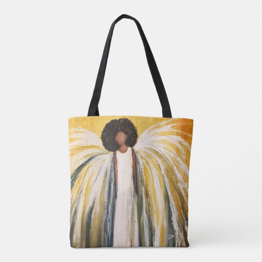 Angel Prints All-Over Shoulder Tas (Achterkant)
