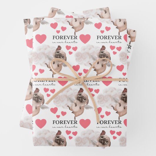 Angel Pug Verpakking Papier Bladen Inpakpapier Vel (In situ)