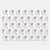 Angel Pug Wrapping Paper Flat Sheet Set 3 (Voorkant 2)