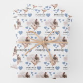 Angel Pug Wrapping Paper Flat Sheet Set 3 (In situ)